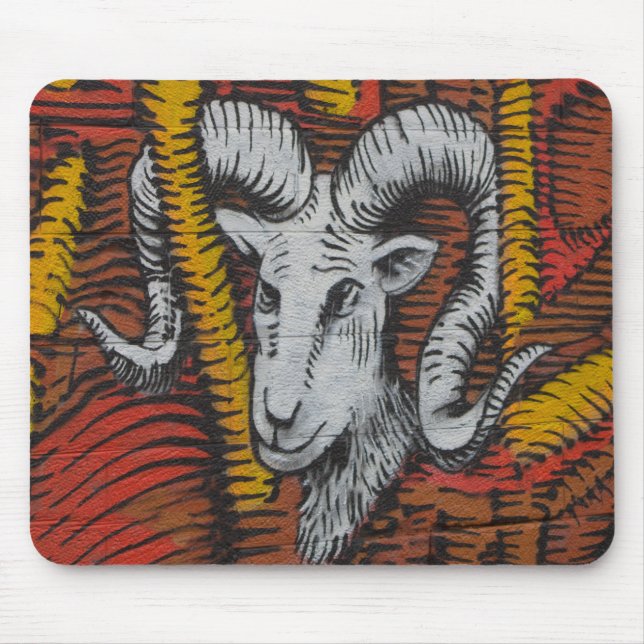 Mousepad Ano Do Grafite De Ram De Ovinos Caprinos (Frente)