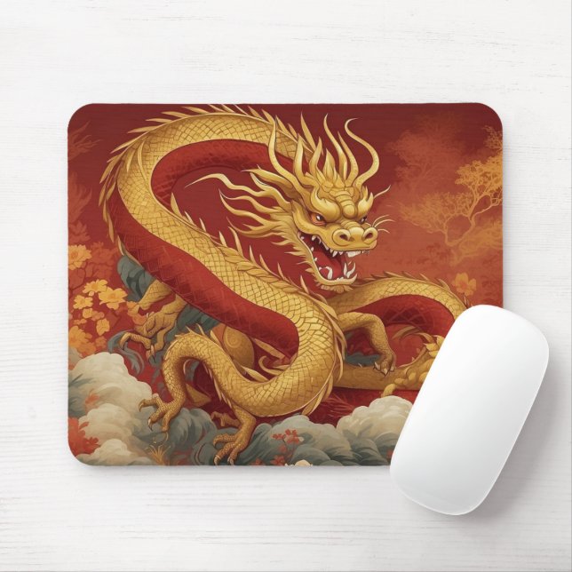 Mousepad Ano do Pad do Rato Dragão (Com mouse)