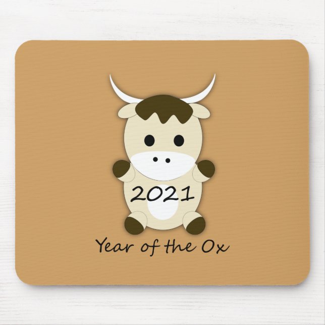 Mousepad Ano Novo Chinês 2021 Ano do Ox (Frente)