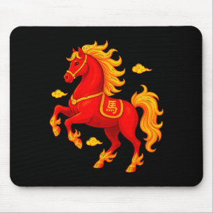 Mousepad Ano Novo Chinês 2026 Ano do Cavalo de Fogo