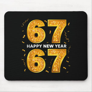 Mousepad Ano Novo Seis Sete 6 7 Meme Engraçado Feliz Ano No