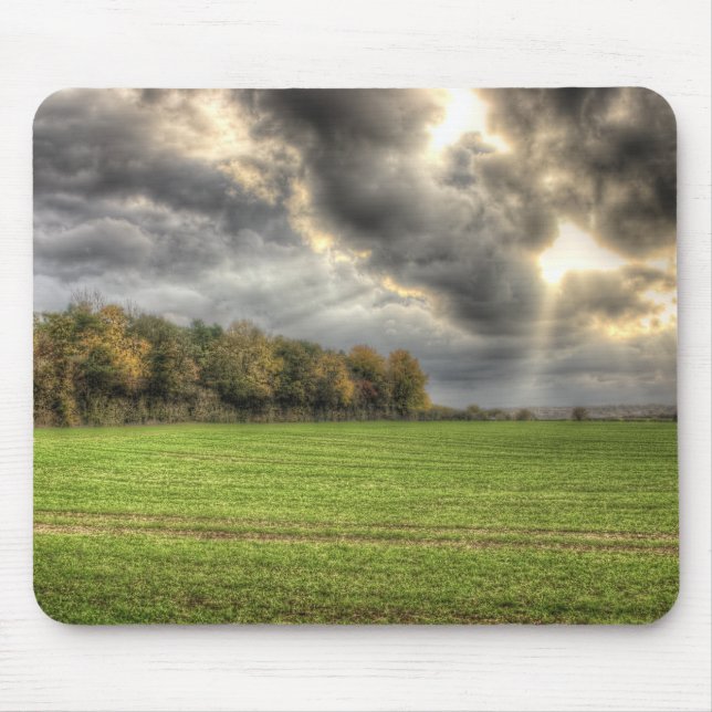 Mousepad Antes do mousemat do campo da chuva (Frente)