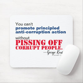 Mousepad Anti-Corrupção Impressa Sem Piscar