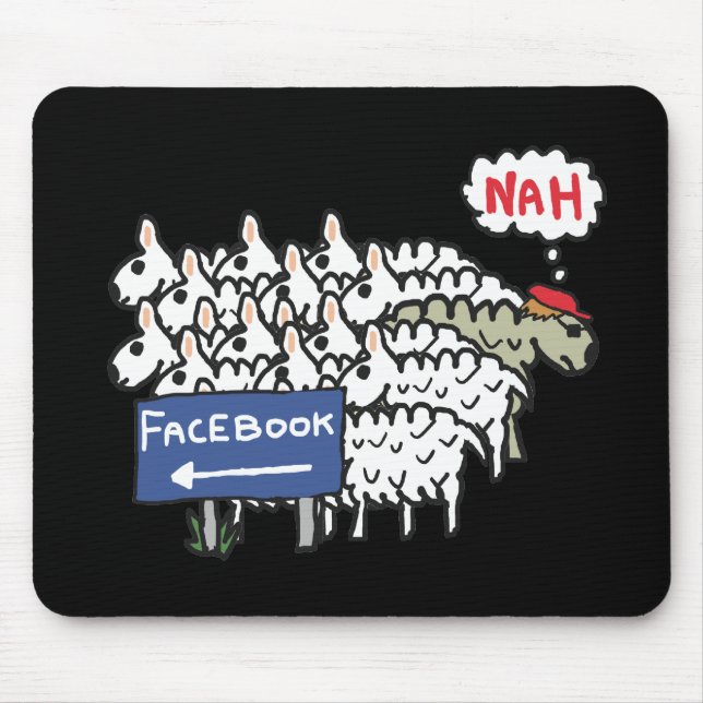 Mousepad Anti Facebook (Frente)