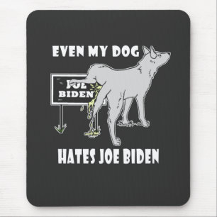 Mousepad Anti Joe Biden Meu Cachorro Odeia Biden Humor Polí
