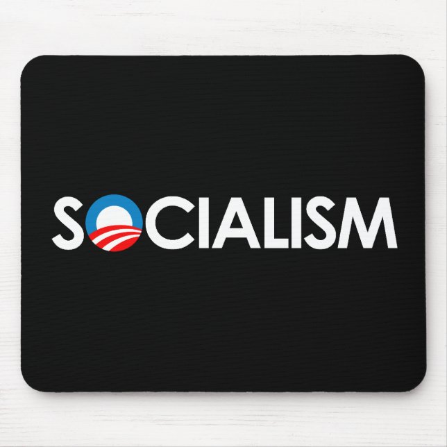 Mousepad Anti-Obama - branco do socialismo (Frente)
