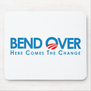 Mousepad Anti-Obama - curvatura sobre para a mudança