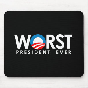 Mousepad Anti-Obama - o branco o mais mau do presidente