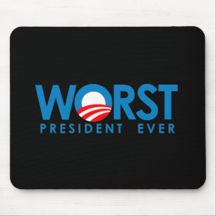 Mousepad Anti-Obama - o presidente o mais mau Nunca