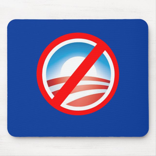Mousepad Anti Obama T camisas de NOBAMA, canecas, Hoodies (Frente)