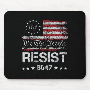 Mousepad Anti Trump 8647 Resist Impeach Trump Impeach 47 86