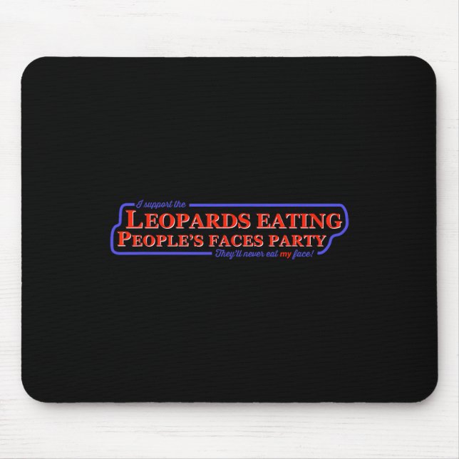 Mousepad Anti-trump A Leopardos Comendo Pessoas Fa (Frente)