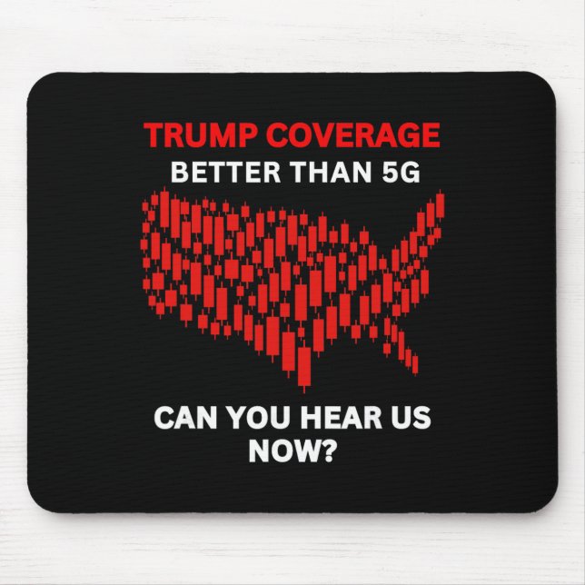 Mousepad Anti-trump Coverage Better Than 5g Us Map Red Stoc (Frente)