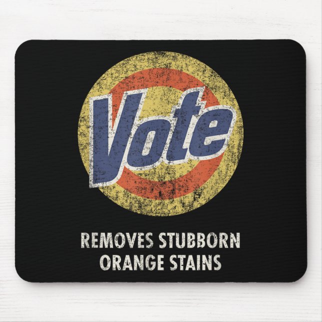 Mousepad Anti-Trump Vote Detergent Funny Vintage (Frente)
