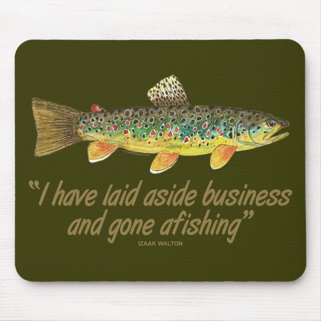 Mousepad Antigas Palavras De Pesca (Frente)