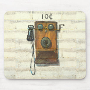 mousepad antigo do telefone da parede
