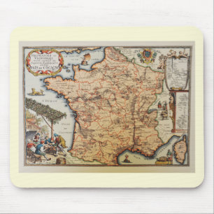 Mousepad Antigo mapa da França