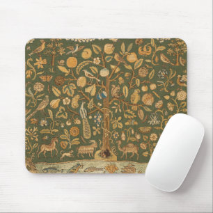 Mousepad Antigo Tapeçaria de Agulha Inglês Árvore da Vida &