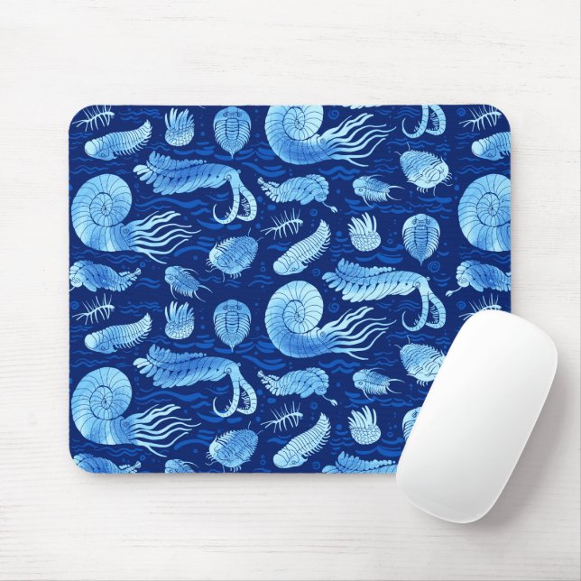 Mousepad Antigos animais do mar: Trilobitas, Anomalocaris.. (Com mouse)