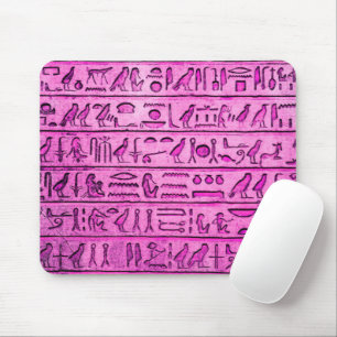 Mousepad Antigos Homens com Roxo Hieróglifos Egípcios