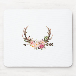 Mousepad Antlers florais