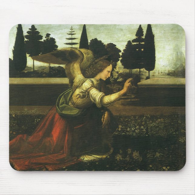 Mousepad Anunciação de Leonardo da Vinci (Frente)