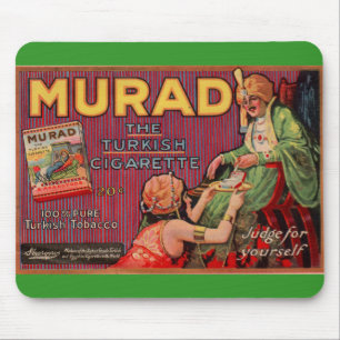 Mousepad Anúncio 1919 dos cigarros de Murad