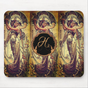 Mousepad Anúncio da mulher Art Nouveau Hingre