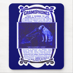 Mousepad Anúncio da voz do seu mestre
