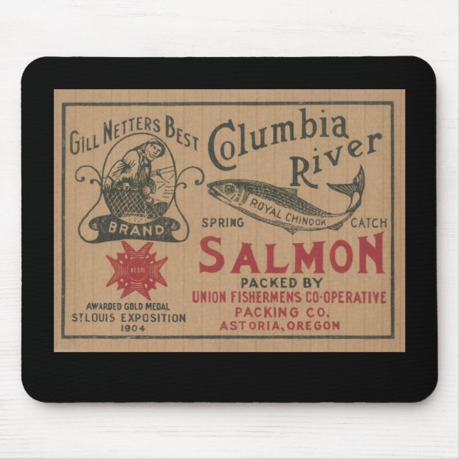 Mousepad "Anúncio de 1904 Gillnetter" (Frente)