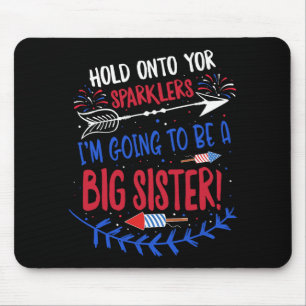 Mousepad Anúncio de Gravidez da Irmã Mais Velha das Criança
