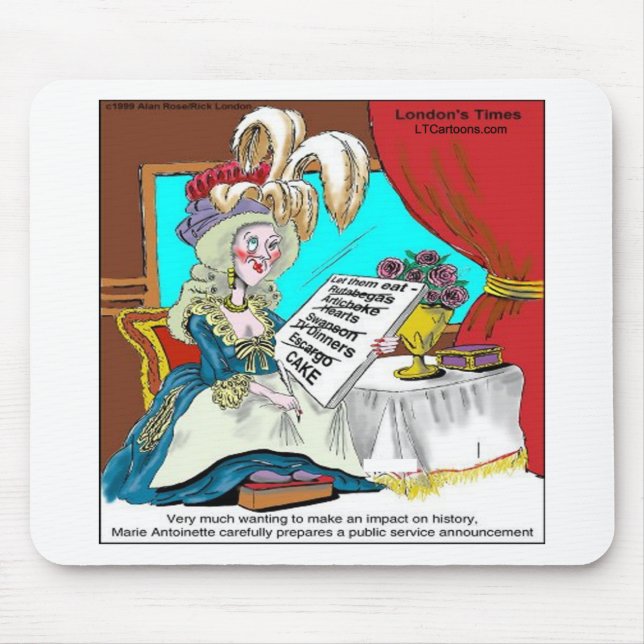 Mousepad Anúncio de Serviço Público de Maria Antonieta Dive (Frente)