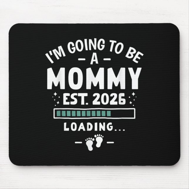 Mousepad Anúncio do bebê 1rua Mãe Eu vou ser um M (Frente)