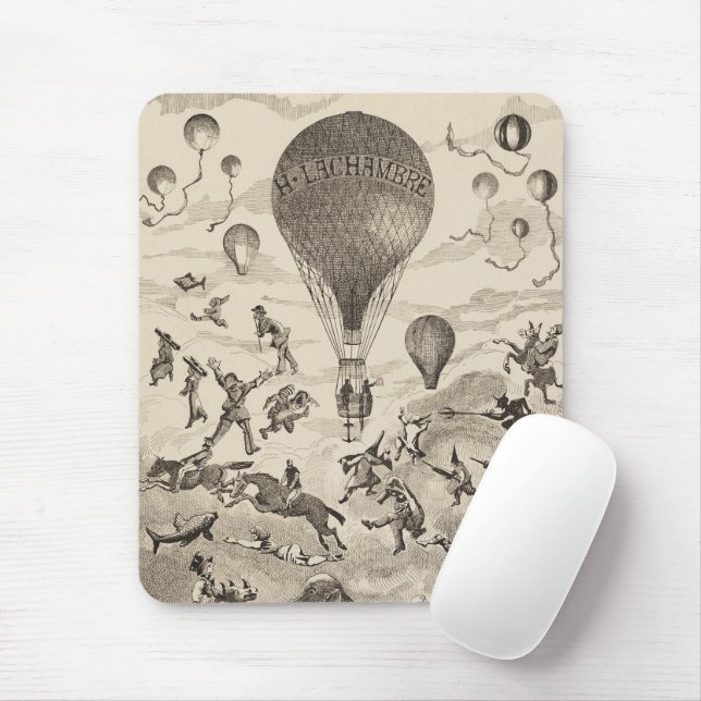 Mousepad Anúncio Francês Para Fabricante De Balões (Com mouse)