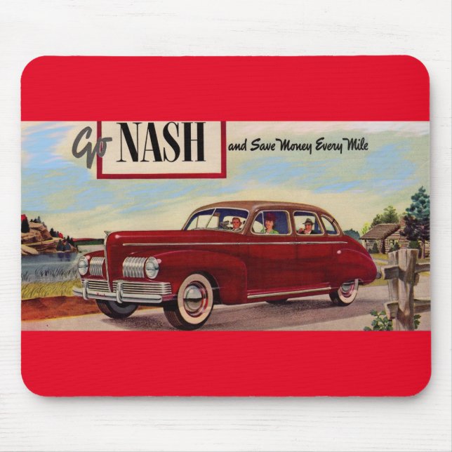 Mousepad Anúncio para automóveis Nash 1941 (Frente)