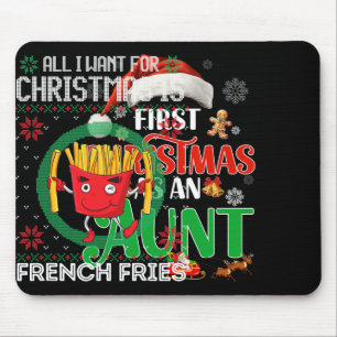 Mousepad Anúncio Primeiro Natal Como Tia Correspondente A F