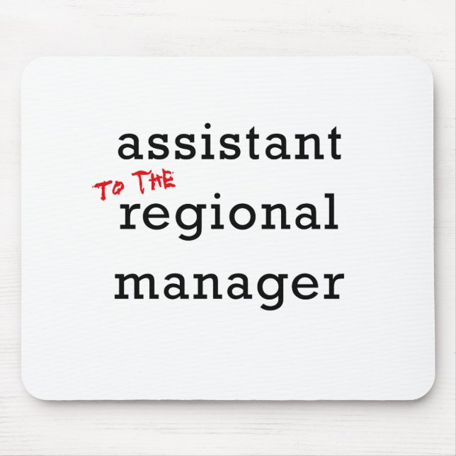 Mousepad (Ao) gerente regional assistente (Frente)