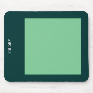 Mousepad Ao quadrado - Verde desbotado e verde-escuro