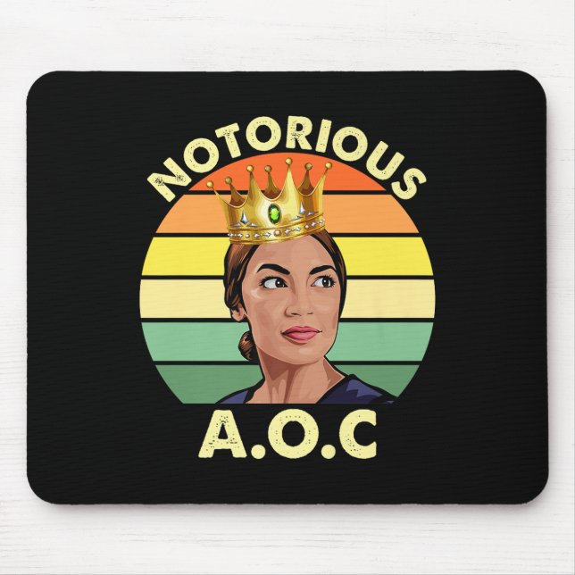 Mousepad Aoc Alexandria Ocasio-cortez Primeiro Presidente F (Frente)