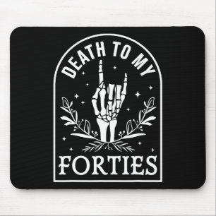Mousepad Aos meus quarenta anos 50, Skeleton Gothic Hallow
