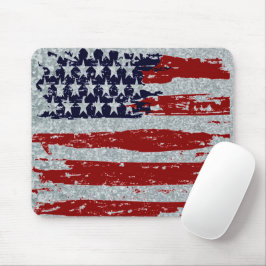 Mousepad Aparência de metal galvanizado e bandeira