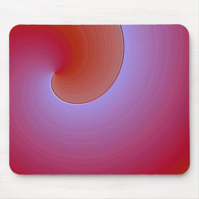 Mousepad aparência de vidro laranja roxo - abstrato moderna (Frente)