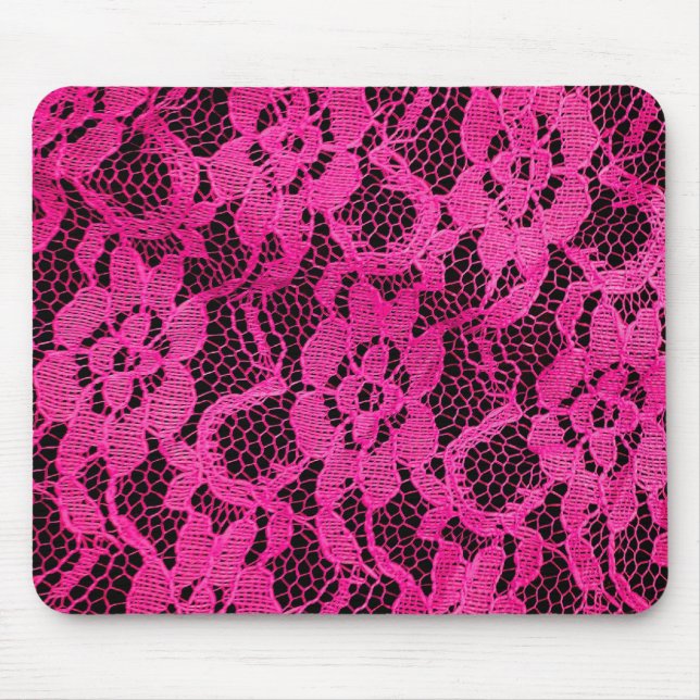 Mousepad Aparência rosa/preta (Frente)