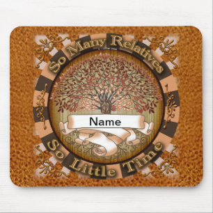 Mousepad Apelido da árvore da família Crimson