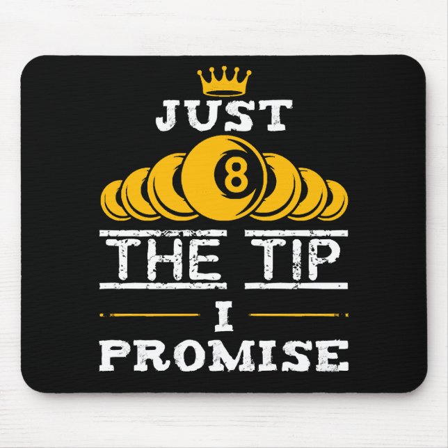 Mousepad Apenas a Ponta Eu Prometo Bilhar (Frente)