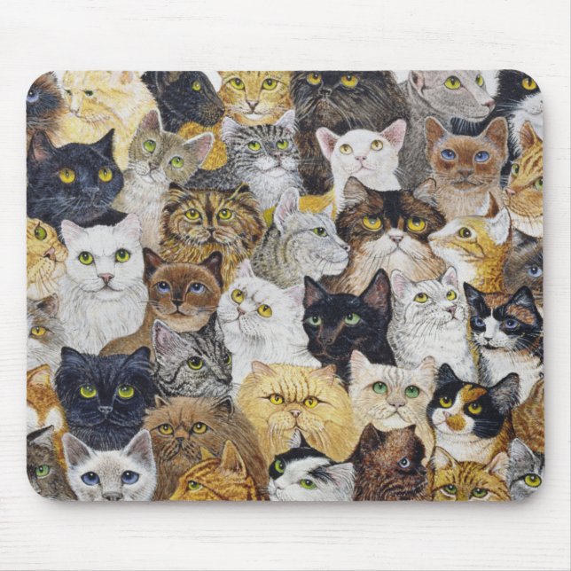 Mousepad Apenas a suiça do gato (Frente)