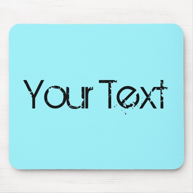 Mousepad APENAS COR / ciano + seu texto (Frente)