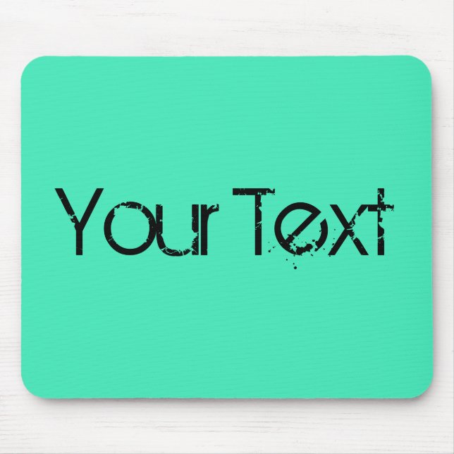 Mousepad APENAS COR / hortelã + seu texto (Frente)