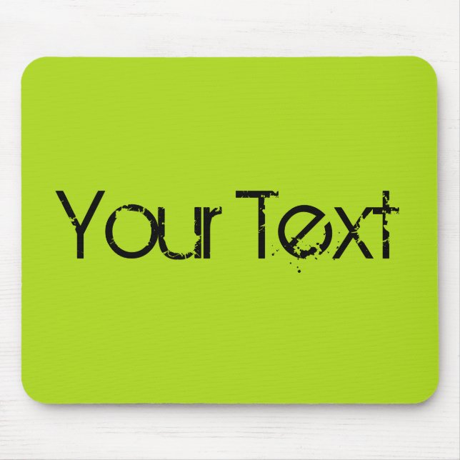 Mousepad APENAS COR / verde claro + seu texto (Frente)