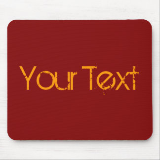 Mousepad APENAS COR / vermelho escuro + seu texto